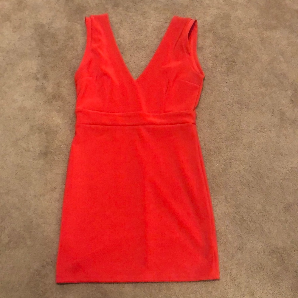 Pinkish/red dress. Short cocktail dress